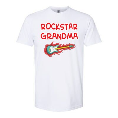 Rockstar Grandma Electric Guitar Rock Fan Mother Father Day Softstyle CVC T-Shirt