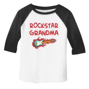 Rockstar Grandma Electric Guitar Rock Fan Mother Father Day Toddler Fine Jersey T-Shirt