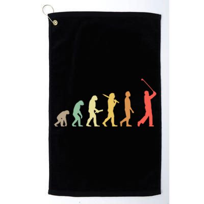 Retro Golf Evolution Gift For Golfers And Golf Players Gift Platinum Collection Golf Towel