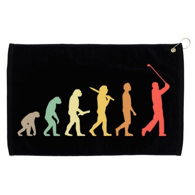 Retro Golf Evolution Gift For Golfers And Golf Players Gift Grommeted Golf Towel