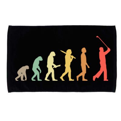 Retro Golf Evolution Gift For Golfers And Golf Players Gift Microfiber Hand Towel