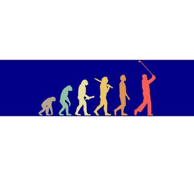 Retro Golf Evolution Gift For Golfers And Golf Players Gift Bumper Sticker