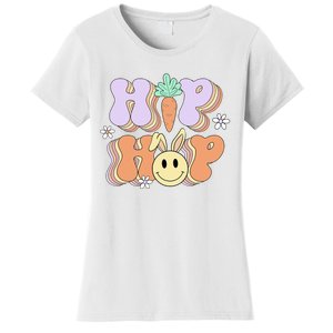 Retro Groovy Easter Day Hip Hop Cute Rabbit Bunny Carrot Women's T-Shirt