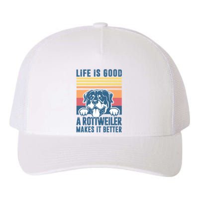 Rottweiler Gifts For Men Women Rottweiler Mom Dad Rottweiler Yupoong Adult 5-Panel Trucker Hat