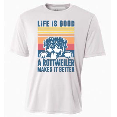 Rottweiler Gifts For Men Women Rottweiler Mom Dad Rottweiler Cooling Performance Crew T-Shirt