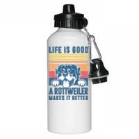 Rottweiler Gifts For Men Women Rottweiler Mom Dad Rottweiler Aluminum Water Bottle