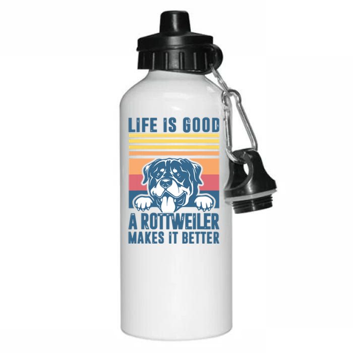 Rottweiler Gifts For Men Women Rottweiler Mom Dad Rottweiler Aluminum Water Bottle