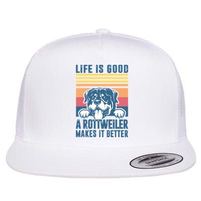 Rottweiler Gifts For Men Women Rottweiler Mom Dad Rottweiler Flat Bill Trucker Hat