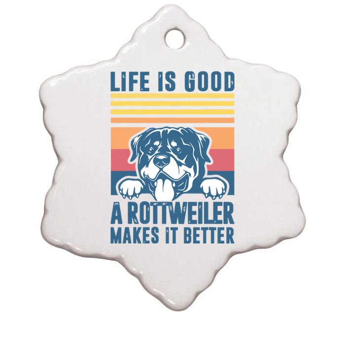 Rottweiler Gifts For Men Women Rottweiler Mom Dad Rottweiler Ceramic Star Ornament