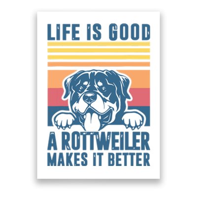 Rottweiler Gifts For Men Women Rottweiler Mom Dad Rottweiler Poster