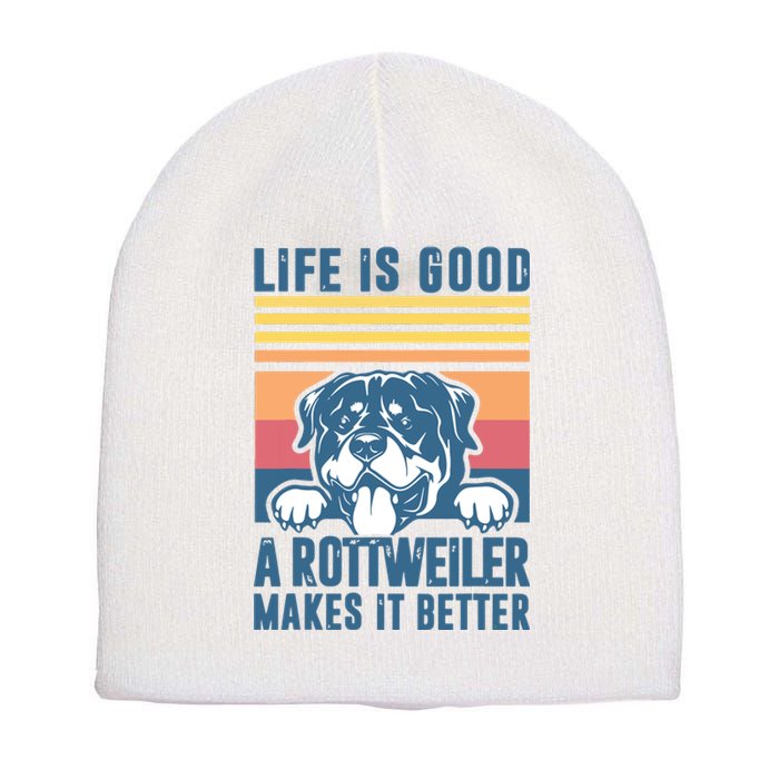 Rottweiler Gifts For Men Women Rottweiler Mom Dad Rottweiler Short Acrylic Beanie