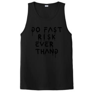 Retro Go Fast Risk Everything Funny PosiCharge Competitor Tank