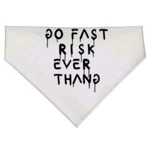 Retro Go Fast Risk Everything Funny USA-Made Doggie Bandana