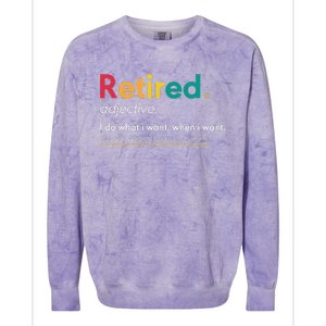 Retirement Gifts For  Funny Retirement Gifts Colorblast Crewneck Sweatshirt