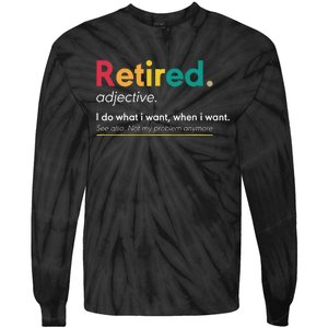 Retirement Gifts For  Funny Retirement Gifts Tie-Dye Long Sleeve Shirt