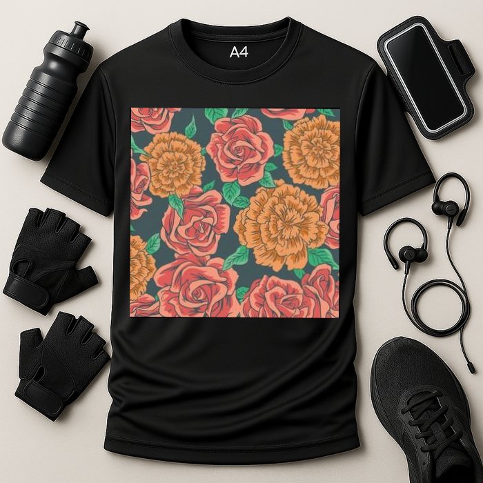 Rose Garden Flower Nature Performance Shirt