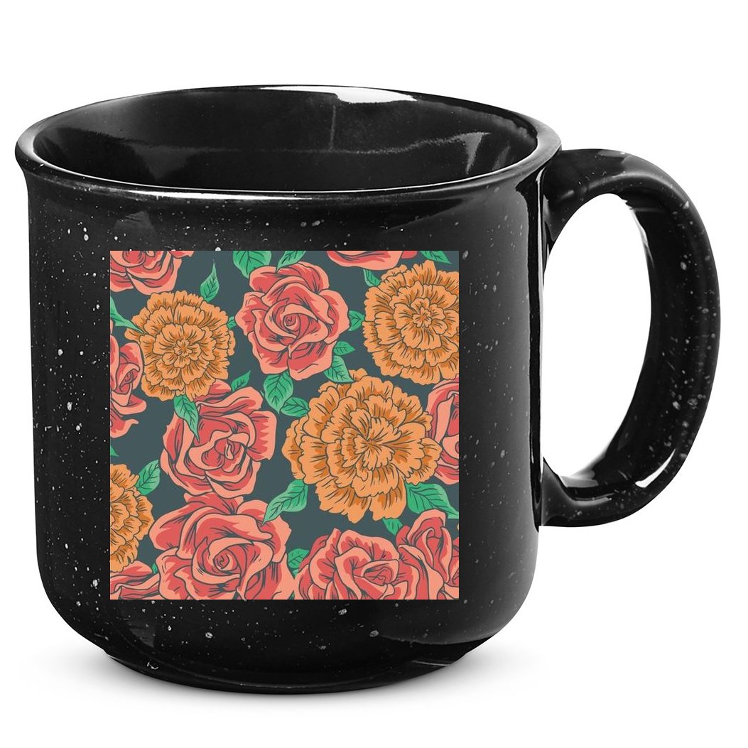Rose Garden Flower Nature 15oz Campfire Ceramic Mug