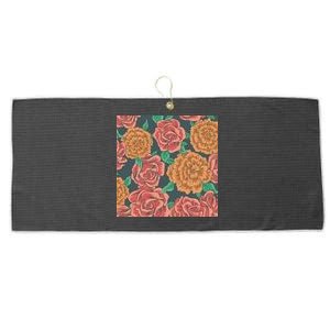 Rose Garden Flower Nature Large Microfiber Waffle Golf Towel