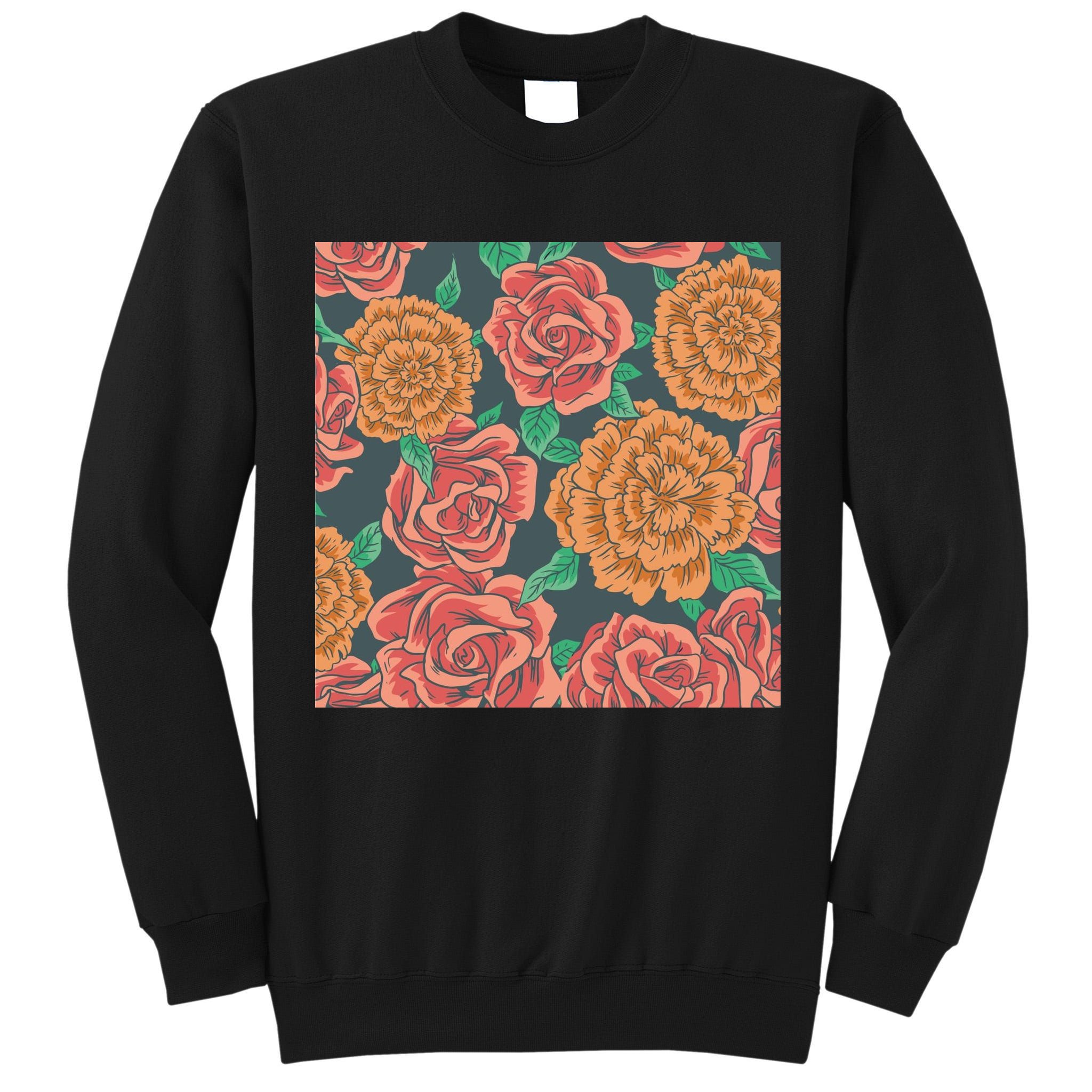 Rose Garden Flower Nature Tall Sweatshirt
