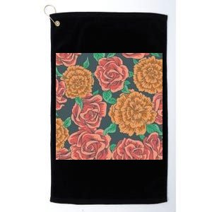 Rose Garden Flower Nature Platinum Collection Golf Towel