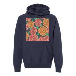 Rose Garden Flower Nature Premium Hoodie