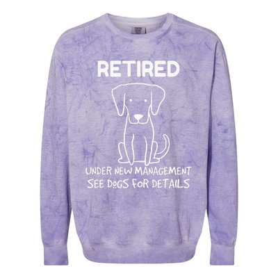 Retirement Gifts For Wo 2024 Retired Pet Colorblast Crewneck Sweatshirt