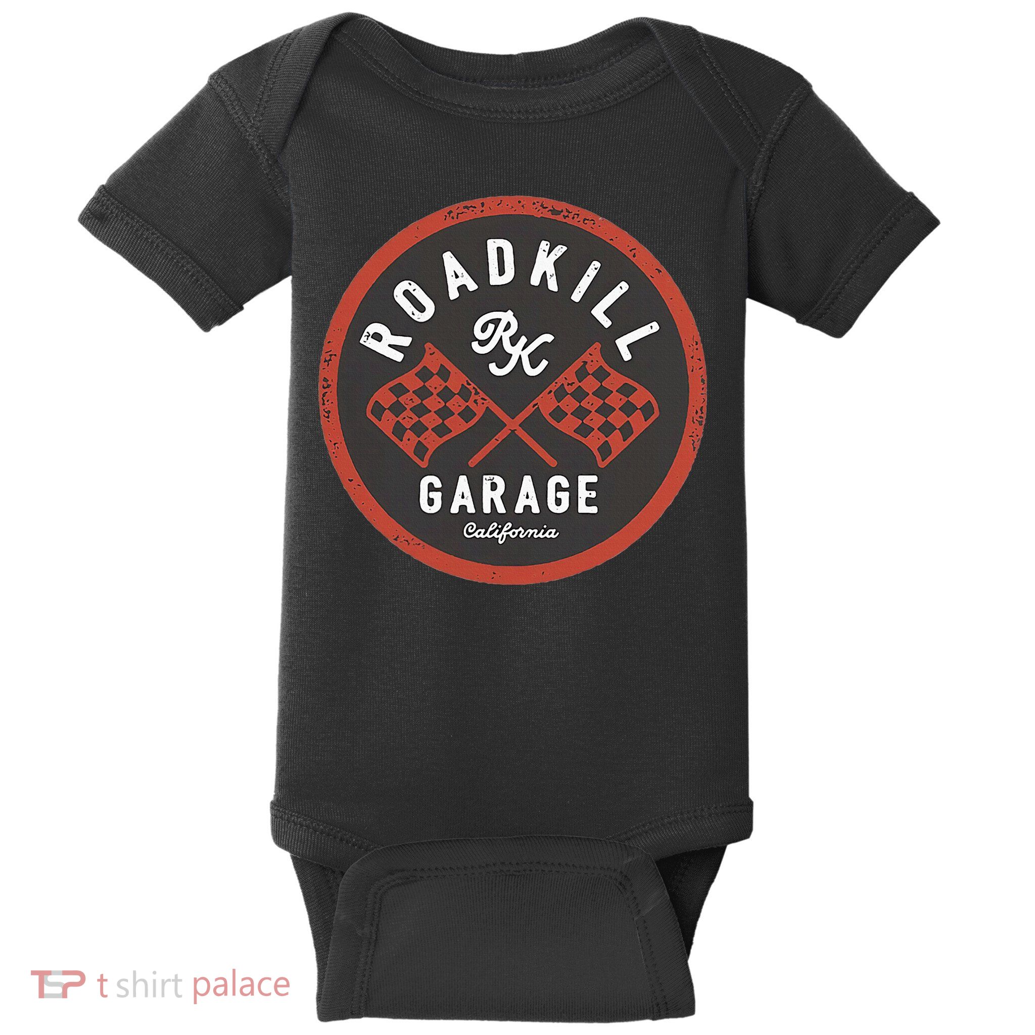 Roadkill Garage Flags Baby Bodysuit