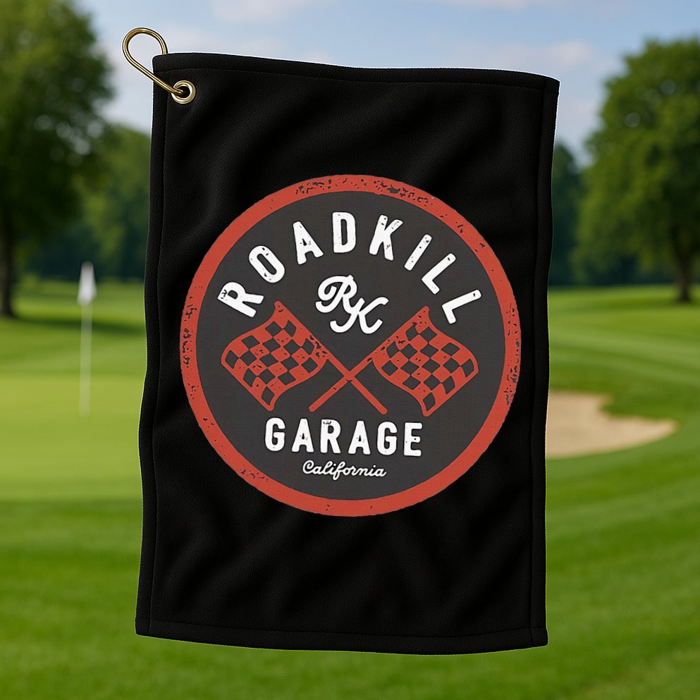 Roadkill Garage Flags Golf Towel