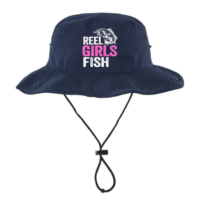 Reel Girl Fish Bass Fishing Funny Fisherwoman Mom Fishing Legacy Cool Fit Booney Bucket Hat