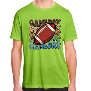 Retro Gameday Football Sports Fan Adult ChromaSoft Performance T-Shirt