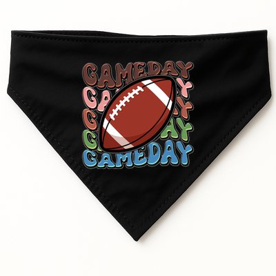 Retro Gameday Football Sports Fan USA-Made Doggie Bandana
