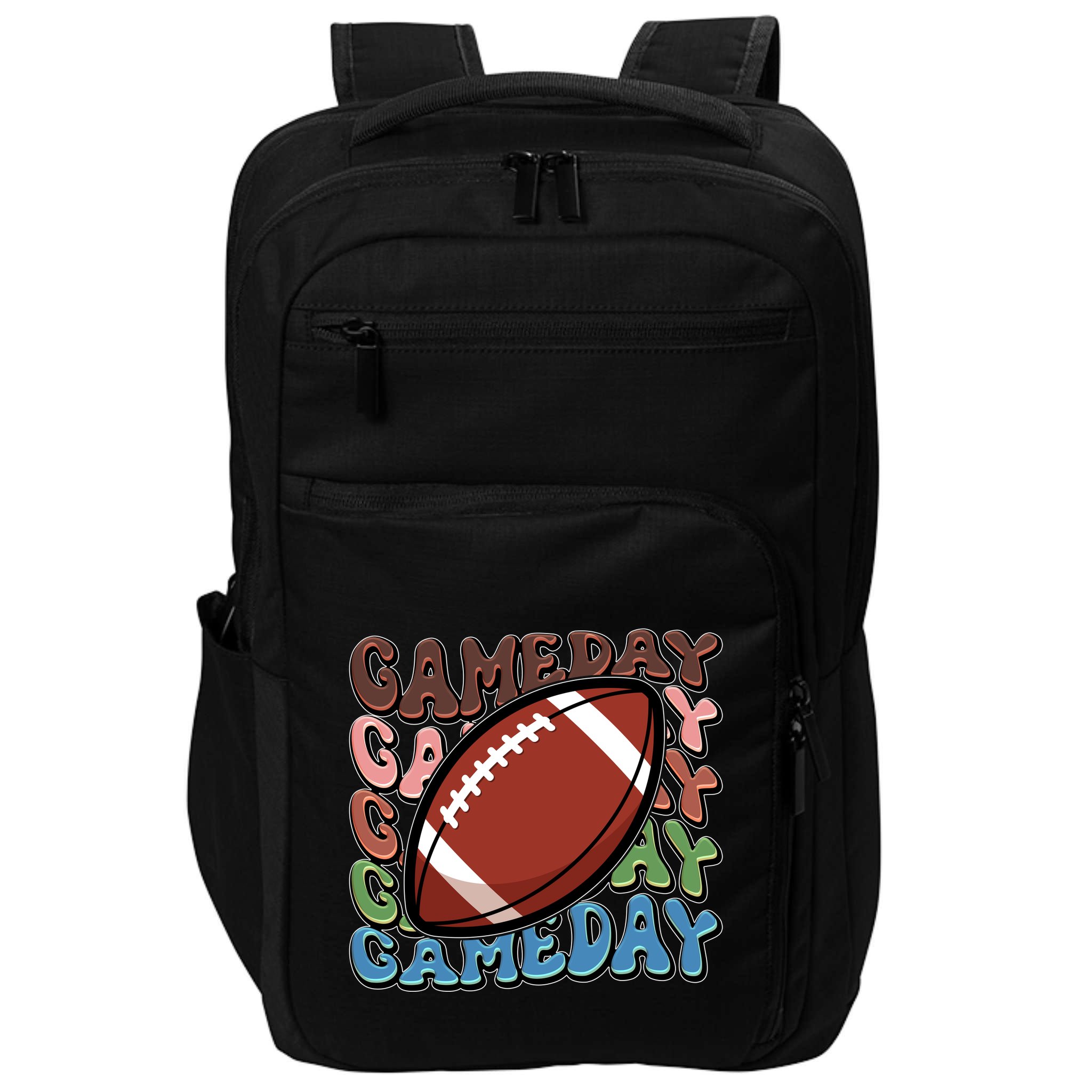 Retro Gameday Football Sports Fan Impact Tech Backpack