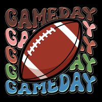 Retro Gameday Football Sports Fan Button