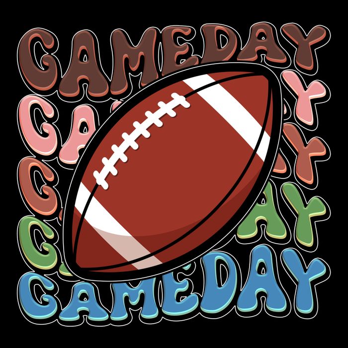 Retro Gameday Football Sports Fan Button