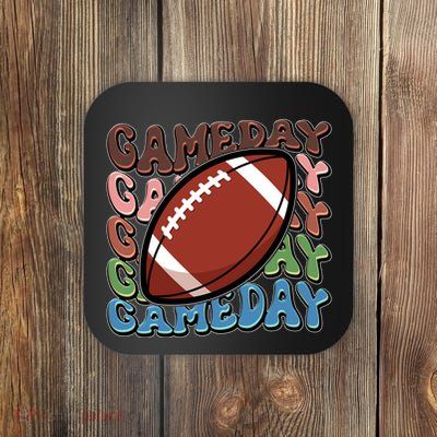 Retro Gameday Football Sports Fan Coaster