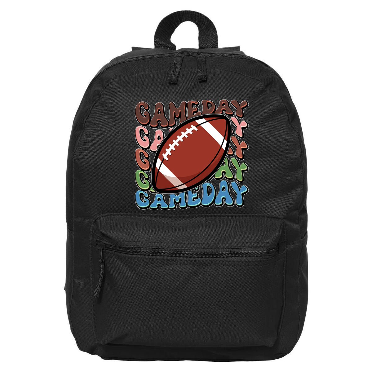 Retro Gameday Football Sports Fan 16 in Basic Backpack