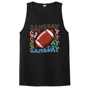 Retro Gameday Football Sports Fan PosiCharge Competitor Tank