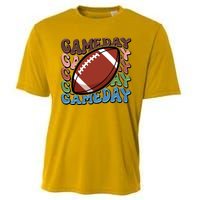 Retro Gameday Football Sports Fan Cooling Performance Crew T-Shirt