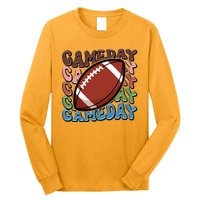 Retro Gameday Football Sports Fan Long Sleeve Shirt