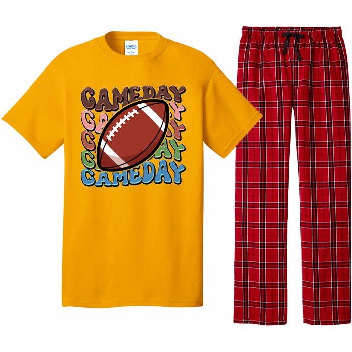 Retro Gameday Football Sports Fan Pajama Set