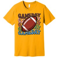 Retro Gameday Football Sports Fan Premium T-Shirt