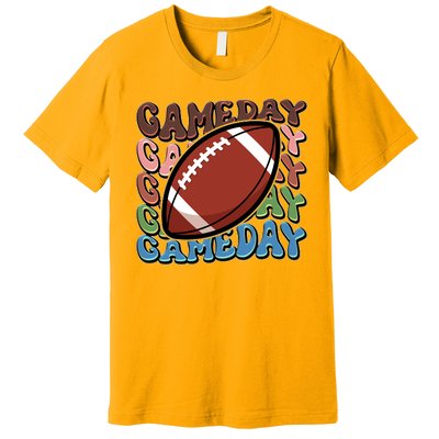 Retro Gameday Football Sports Fan Premium T-Shirt