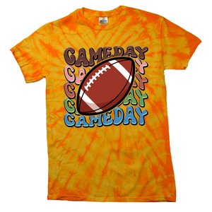 Retro Gameday Football Sports Fan Tie-Dye T-Shirt