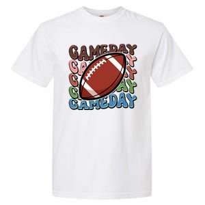 Retro Gameday Football Sports Fan Garment-Dyed Heavyweight T-Shirt