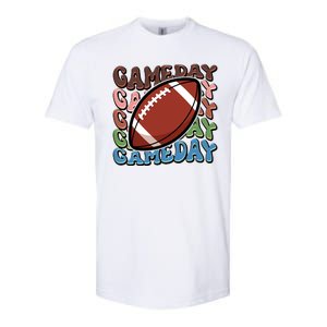 Retro Gameday Football Sports Fan Softstyle CVC T-Shirt