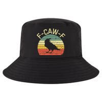 Retro Grunge F-Caw-F Black Crow Black Bird Cawing  Cool Comfort Performance Bucket Hat