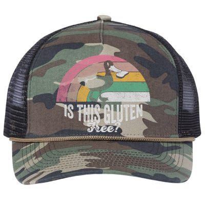 Retro Gluten Free Meaningful Gift Is This Gluten Free? Gluten Allergy Gift Retro Rope Trucker Hat Cap