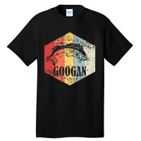 Retro Googan Fish Fishing Vintage Sunset Funny Fisherman Fan Tall T-Shirt