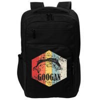 Retro Googan Fish Fishing Vintage Sunset Funny Fisherman Fan Impact Tech Backpack