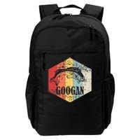 Retro Googan Fish Fishing Vintage Sunset Funny Fisherman Fan Daily Commute Backpack